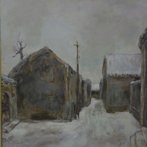 71  Hong Ling, Hutong Series No.4, oil on canvas, 70 x 80 cm, 1986