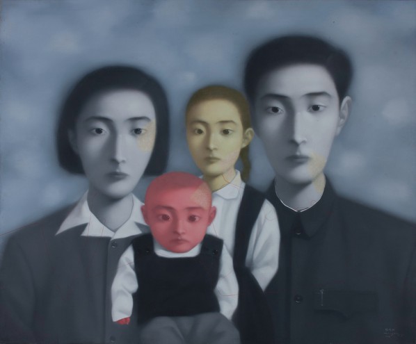 Zhang Xiaogang, Bloodline Series-Big Family No. 17, 1998; Oil on canvas, 149x180.5cm; M+Sigg Col