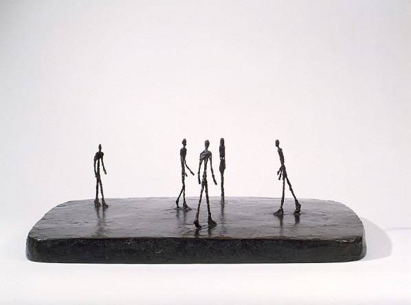 Alberto Giacometti, Piazza, 1947-48; Bronze, 21 x 62.5 x 42.8 cm