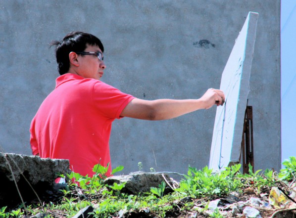 Portrait of Shi Yu in Yantai in 2009