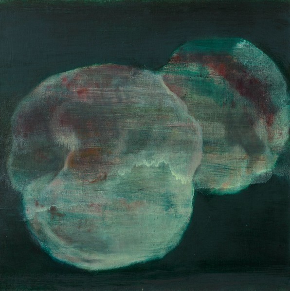 Xie Qi, Peaches, 2015; Oil on canvas, 70x70cm