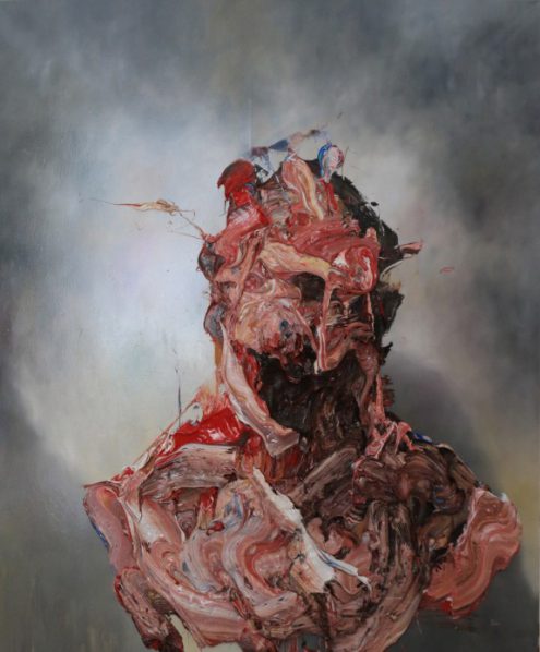 Antony Micallef, Raw Intent No. 1, 2016; Oil with Beeswax on French Linen, 135x112cm