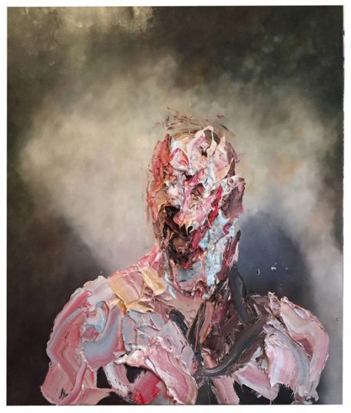 Antony Micallef, Raw Intent No. 2, 2016; Oil with Beeswax on French Linen, 153x132cm