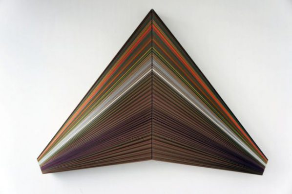 Huang Yan, Triangle; Installation, 120x150cm