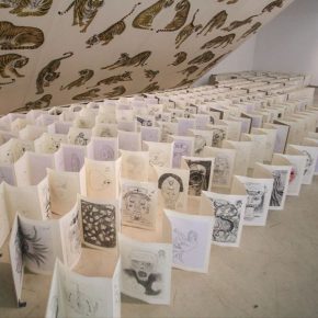33 Wu Jian’an, 1000 Demon Drawings by Qingdao Fine Art Students. Pencil Sketch on paper. Stabled in booklets. Size changeable. 2013-2014.