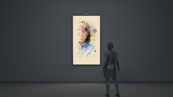 Random Walker - Dripping, interactive video installation, 38.7 x 22.3 x 2.3 in., 2016. ©2016 Liu Chang, courtesy Fou Gallery Random Walker - Dripping, interactive video installation, 38.7 x 22.3 x 2.3 in., 2016. ©2016 Liu Chang, courtesy Fou Gallery