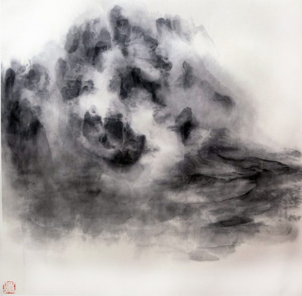 Xu Longsen, Cloud Series No. 2, 2015; Ink on paper, 122x122cm; Image Courtesy of the Artist