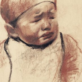 22-qin-xuanfu-a-child-paper-drawing-23-x-19-cm-1942
