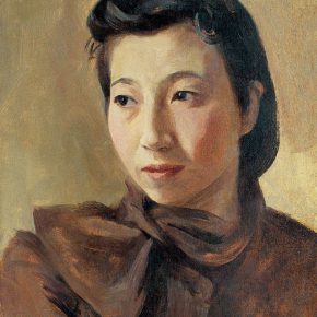 29-qin-xuanfu-portrait-of-my-wife-li-jiazhen-oil-on-canvas-45-5-x-35-cm-1941