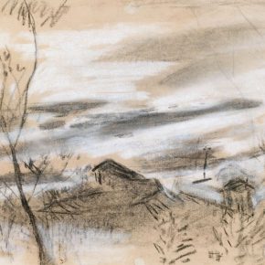 36-qin-xuanfu-landscape-of-the-phoenix-mountain-paper-drawing-26-x-34-cm-1941