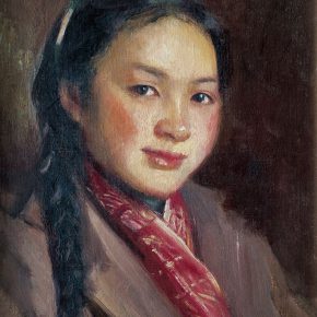 68-qin-xuanfu-ningshengs-portrait-oil-on-canvas-46-5-x-36-5-cm-1959