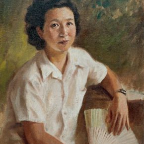 70-qin-xuanfu-summer-li-jiazhens-portrait-oil-on-canvas-64-x-50-cm-1956