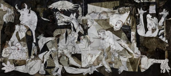 Liu Bolin, Guernica, 2016; Archival pigment print, 111x250cm