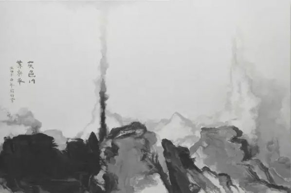 SU XINPING, Grey No. 19, 2016, Oil on canvas, 200 x 300 cm