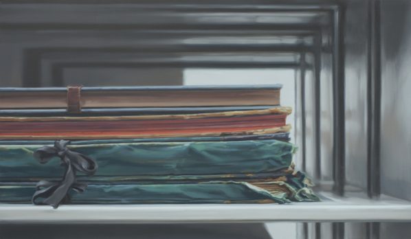 Xie Xiaoze, The Morgan Library and Museum (f318), 2017; Oil on linen, 122x208cm