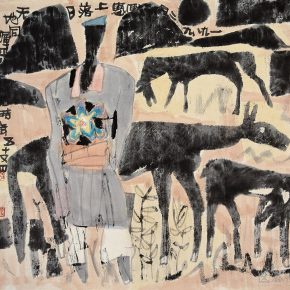 29 Lu Chen, Shining Forever like the Heaven and Land Figure, ink and wash on paper, 68 x 68 cm, 1989