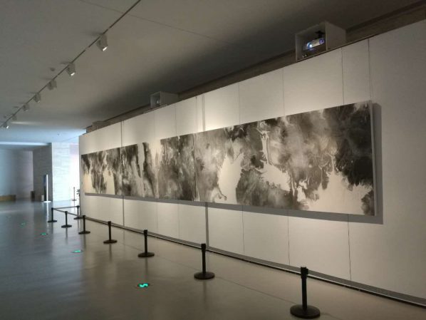 Exhibition View of Interactive Ink based on Computational Fluid Dynamics 02