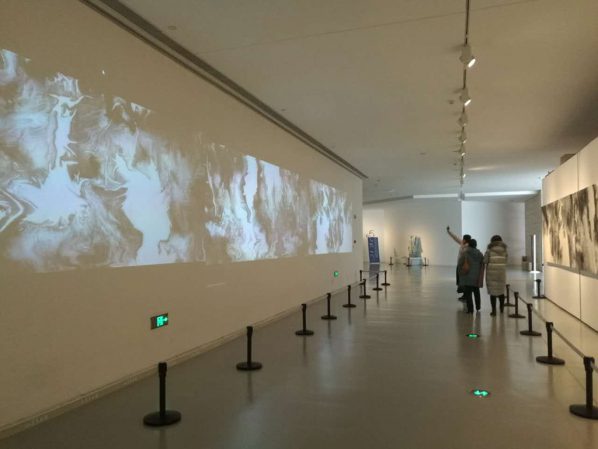 Exhibition View of Interactive Ink based on Computational Fluid Dynamics 03