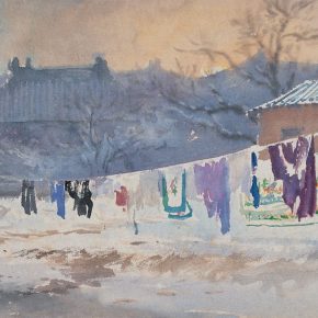 10 Zong Qixiang, A Winter, 27 x 38 cm, 1953