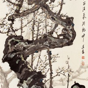 12 Zong Qixiang, It Doesn’t Need Others to Boast That the Color is Beautiful, 136 x 67 cm, 1994