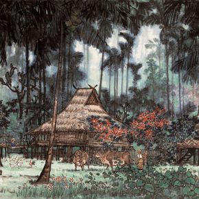 25 Zong Qixiang, The Morning of the Remote Village, 69.3 x 137.6 cm, 1961