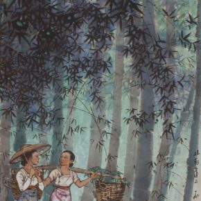 27 Zong Qixiang, On the Road of Jiele, 130.5 x 59.5 cm, 1959