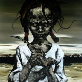 03 Ye Nan, Looking Forward, oil on canvas, 180 x 180 cm, 2006
