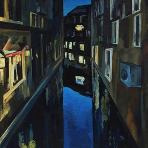 49 Ye Nan, Night of a Water City No.1, 130 x 130 cm, 2010