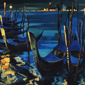 50 Ye Nan, Night of a Water City No.2, 130 x 130 cm, 2010