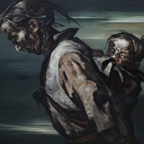 61 Ye Nan, Heavy Burden No.2, oil on canvas, 180 x 180 cm, 2011