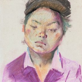 25 Tian Shixin, A Miao Woman, pastel on paper, 23 × 18 cm, 1981