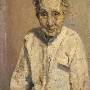 28 Tian Shixin, Portrait of My Mother, oil on canvas, 60 x 45 cm, 1983