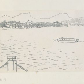 04 Ye Qianyu, West Lake Series No.2, pencil on paper, 15 × 21.3 cm, 1984