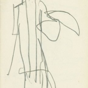08 Ye Qianyu, Peony Pavilion Series No.20, pencil on paper, 15.5 × 10.3 cm, in the 1960s