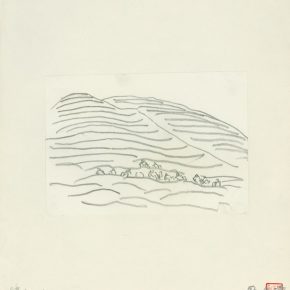 10 Ye Qianyu, Mu Mountain, pencil on paper, 12 × 17 cm, 1984
