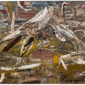 02 Liu Shangying, Populus Diversifolias and Sand No.44, oil on canvas, 240 x 320 cm, 2016