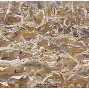 11 Liu Shangying, Populus Diversifolias and Sand No.35, oil on canvas, 160 x 240 cm, 2016