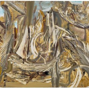 16 Liu Shangying, Populus Diversifolias and Sand No.30, oil on canvas, 160 x 240 cm, 2016