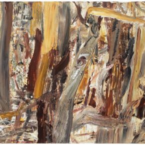 27 Liu Shangying, Populus Diversifolias and Sand No.12, oil on canvas, 160 x 240 cm, 2015