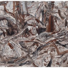 30 Liu Shangying, Populus Diversifolias and Sand No.9, oil on canvas, 160 x 240 cm, 2015