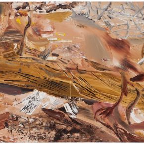 38 Liu Shangying, Populus Diversifolias and Sand No.1, oil on canvas, 160 x 240 cm, 2015