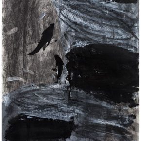 45 Liu Shangying, Changshu 55, charcoal, acrylic and oil on paper, 54 x 39 cm, 2016