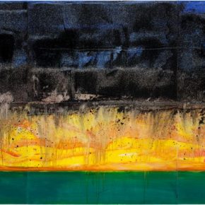 81 Liu Shangying, Lake Manasarovar 5, oil on canvas, 270 x 600 cm, 2013