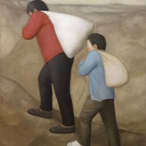 13 Duan Jianwei, Carrying a Bag of Flour, 135 x 110 cm, 2013