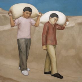 18 Duan Jianwei, Shouldering a Bag of Flour, 130 x 160 cm, 2013