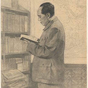 Li Hu, Chairman Mao in His Study, 1967