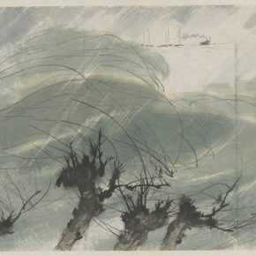 Li Hu, Life-giving Spring Breeze and Rain, 1958