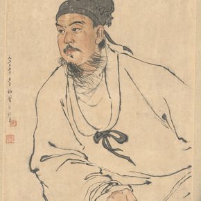 Li Hu, Portrait of Guan Hanqing, 1962