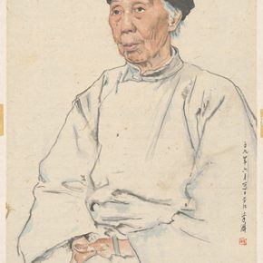 Li Hu, Portrait of an Old Lady, 1959