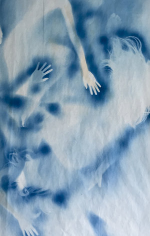 Fou Gallery announces Han Qin’s solo exhibition "Ethereal Evolution" to be presented in New York Han Qin Ethereal Evolution 1 2018. Cyanotype on paper 82 x 47 inch ©Han Qin courtesy Fou Gallery - Fou Gallery announces Han Qin’s solo exhibition "Ethereal Evolution" to be presented in New York